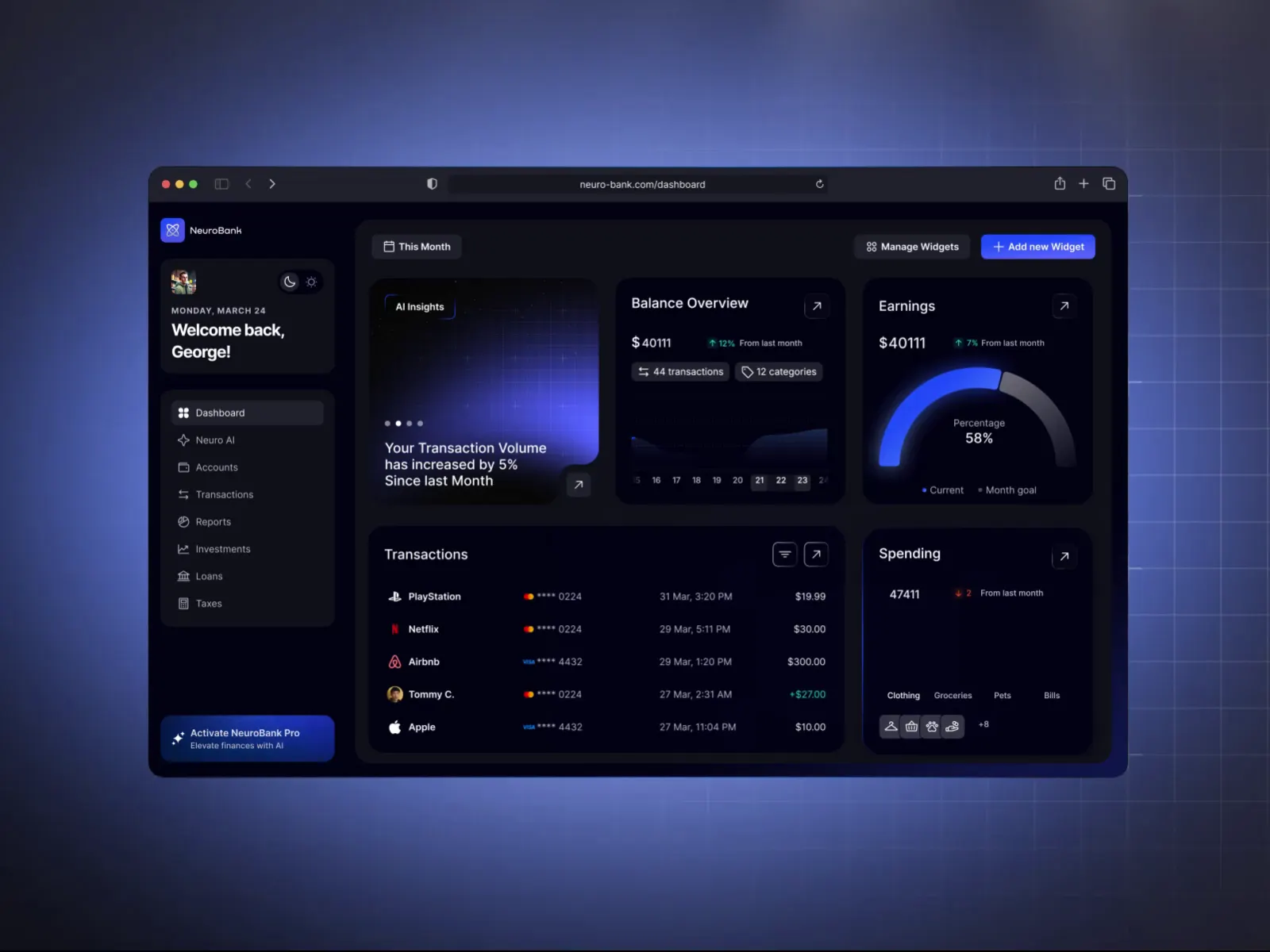 Pesatrak web application project